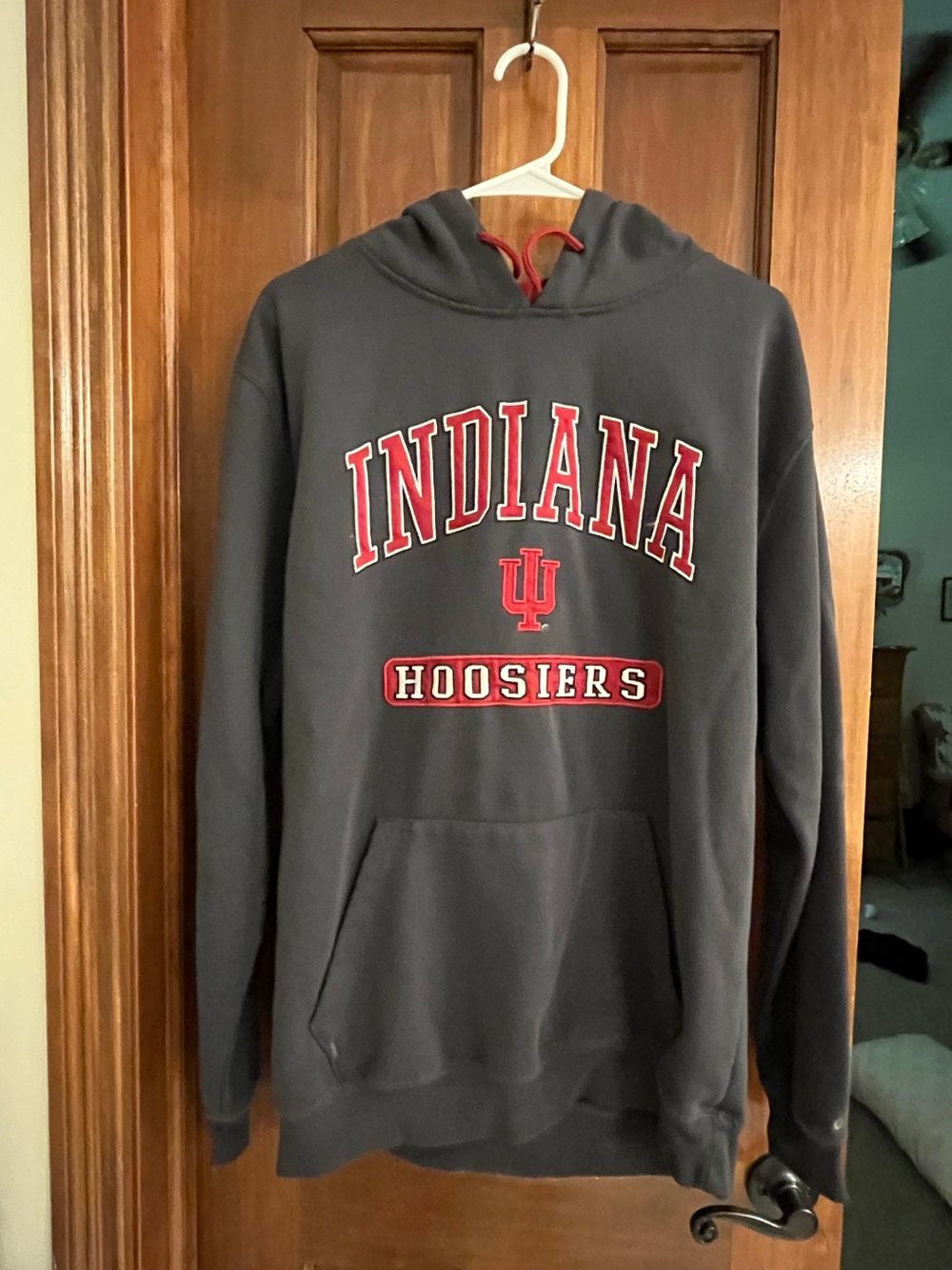 Indiana Hoosiers Charcoal Gray Hoodie
